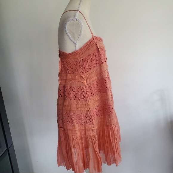 Free People Shailee Crochet Lace Ruffle Dress - Picture 7 of 10